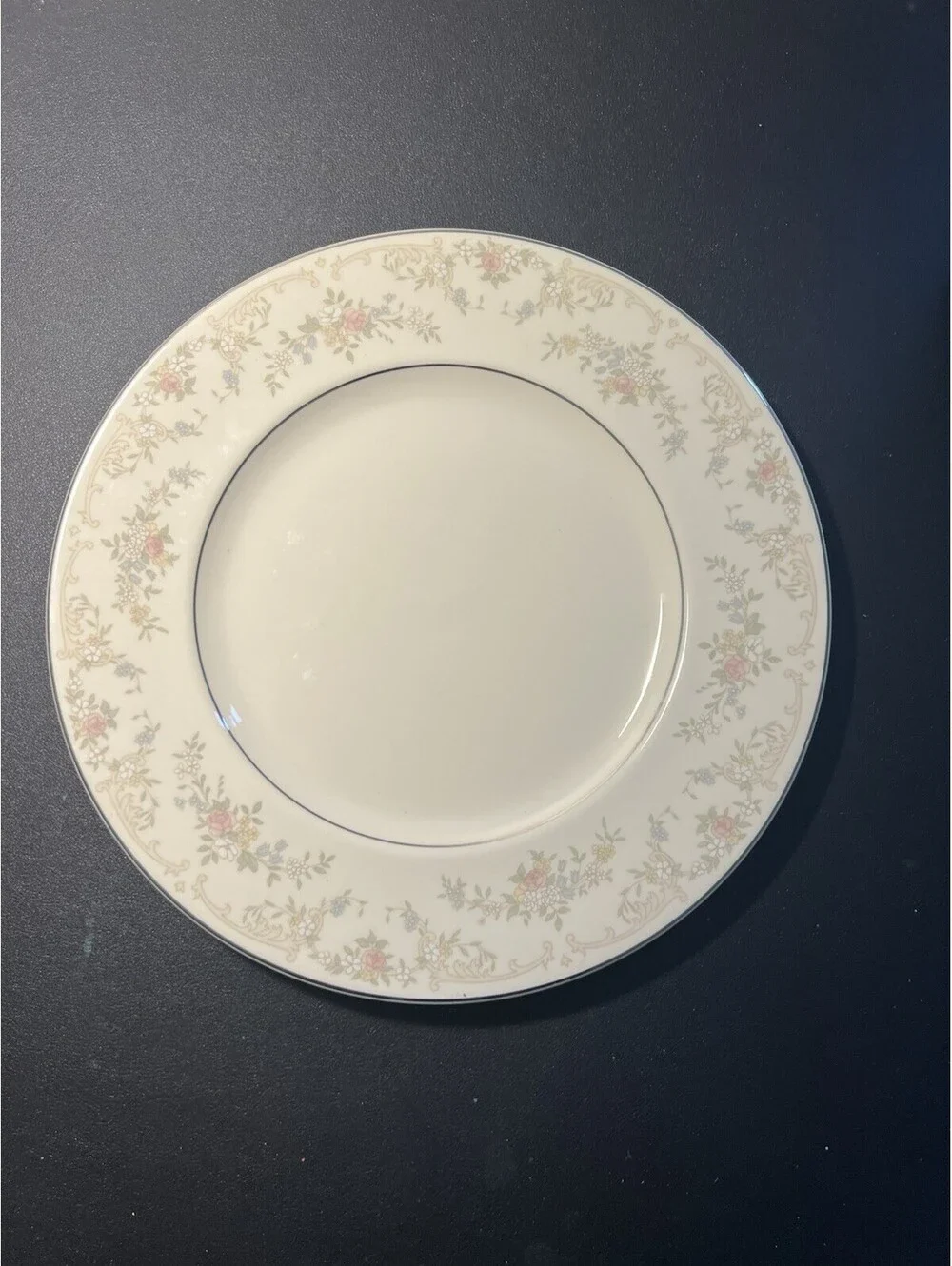 Royal Doulton 1980s 3 Piece Plate Setting Diana Romance Collection Bone China